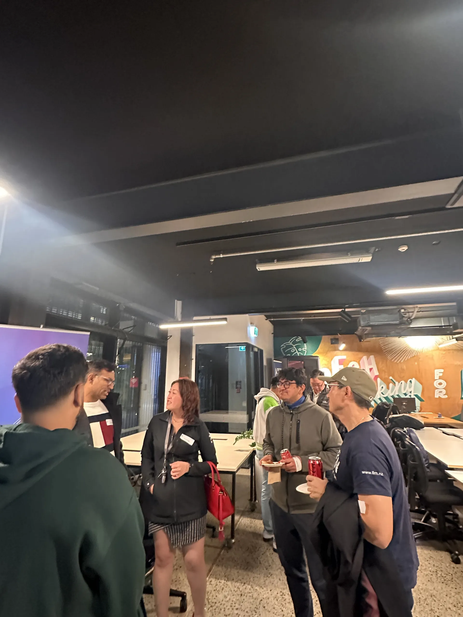 Cursor Meetup Auckland — attendees socialising between sessions
