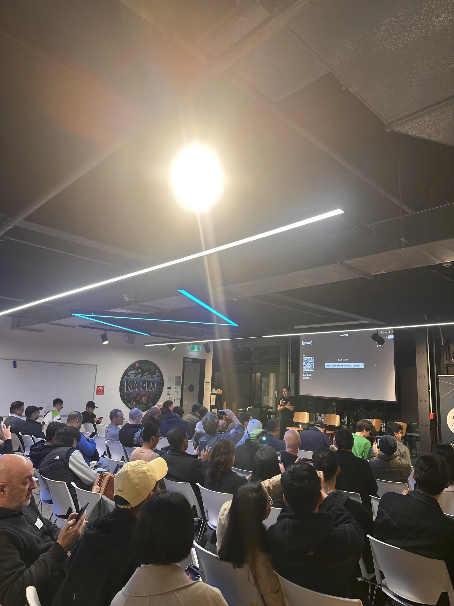 Room view during Cursor Meetup Auckland