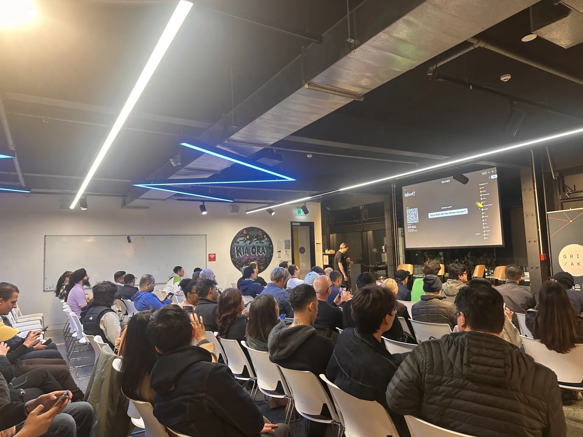 Presentation view at Cursor Meetup Auckland